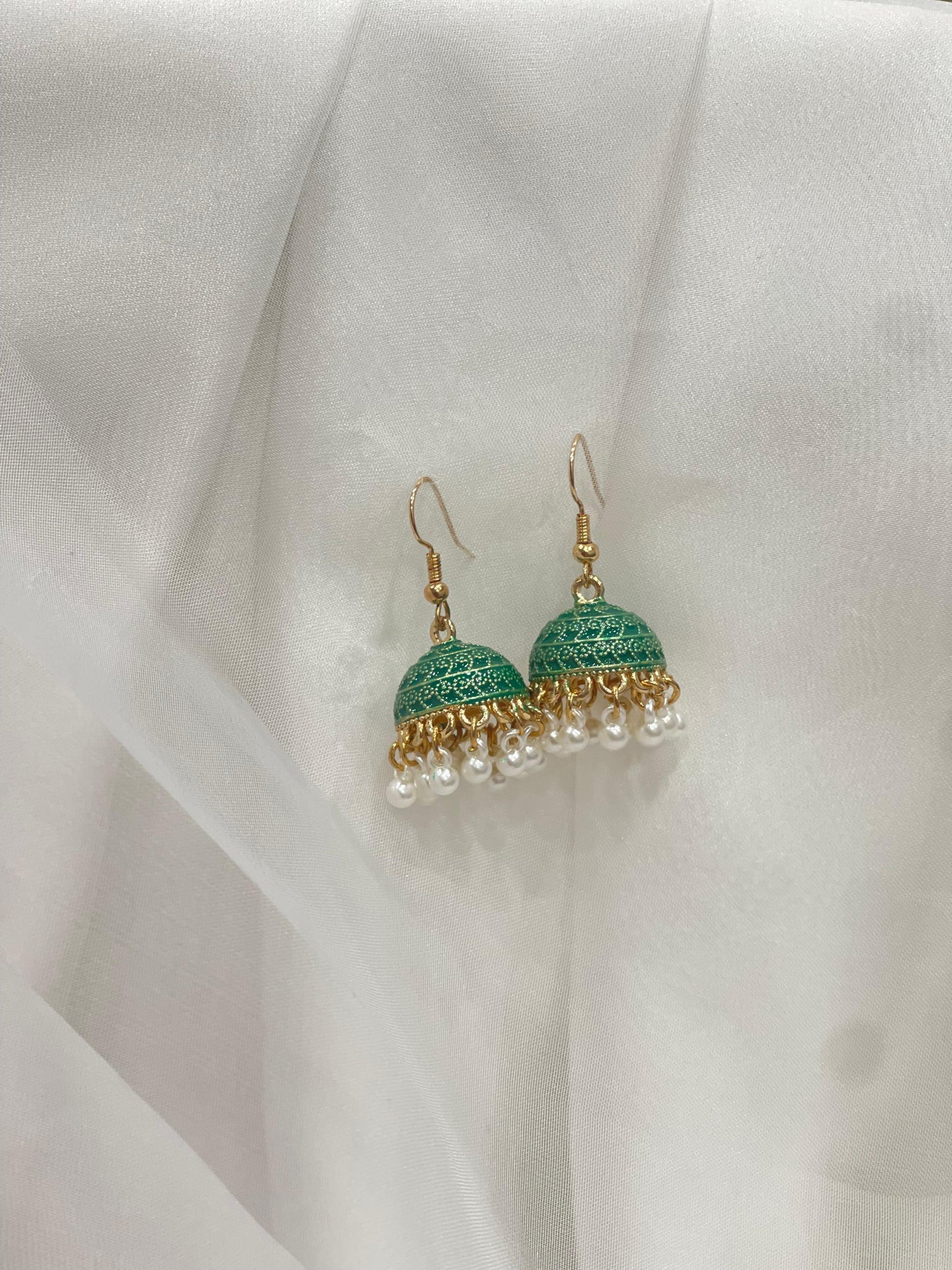 Mini jhumki green(Sheharbano)