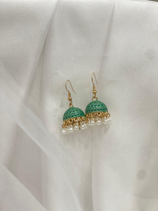 Mini jhumki green(Sheharbano)