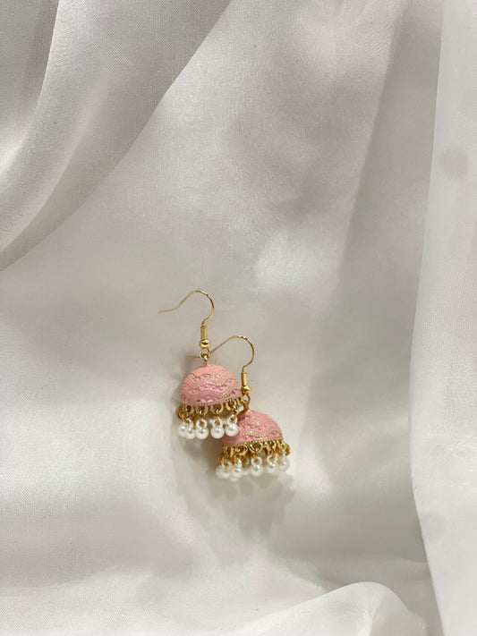 Mini jhumki pink(Sheharbano)