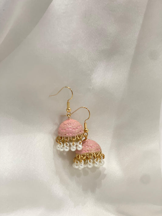 Mini jhumki pink(Sheharbano)
