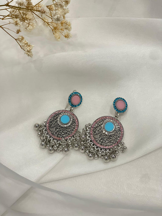 Gol jali ghungroo pink and blue (Sheharbano)