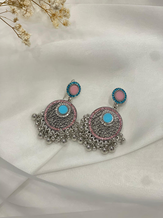 Gol jali ghungroo pink and blue (Sheharbano)