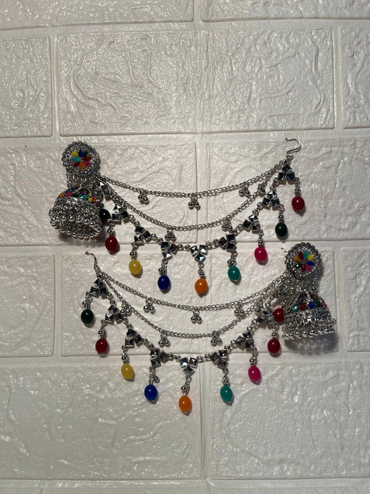 Gol phool triple saharay multi beads(Sheharbano)