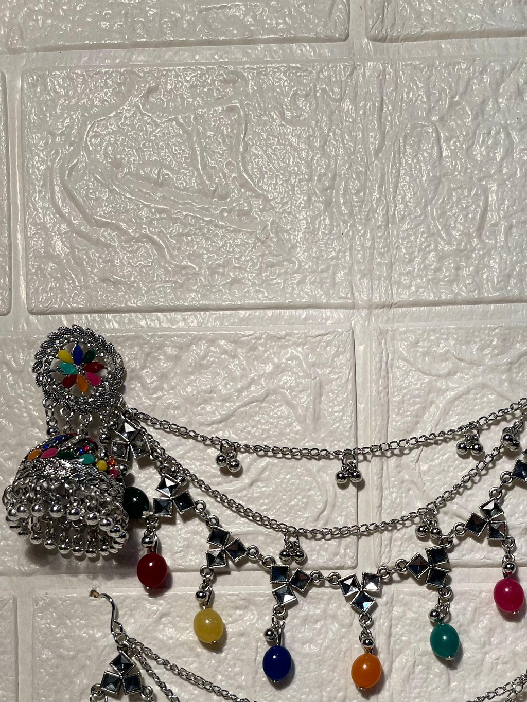 Gol phool triple saharay multi beads(Sheharbano)