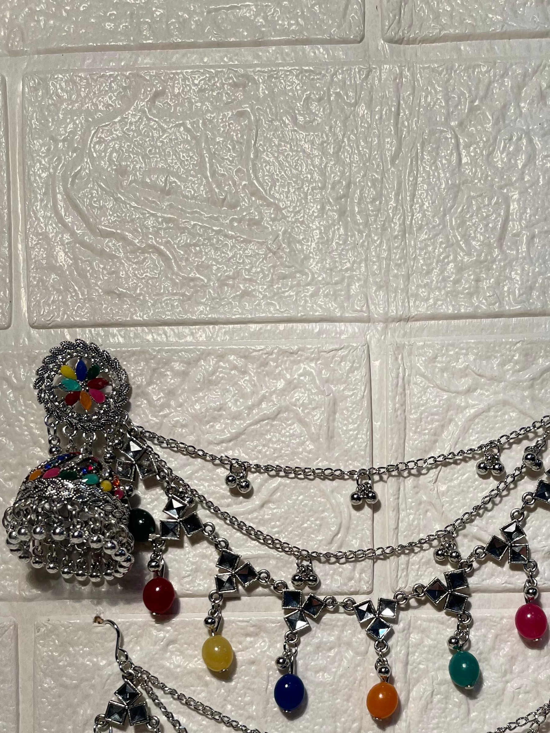Gol phool triple saharay multi beads(Sheharbano)