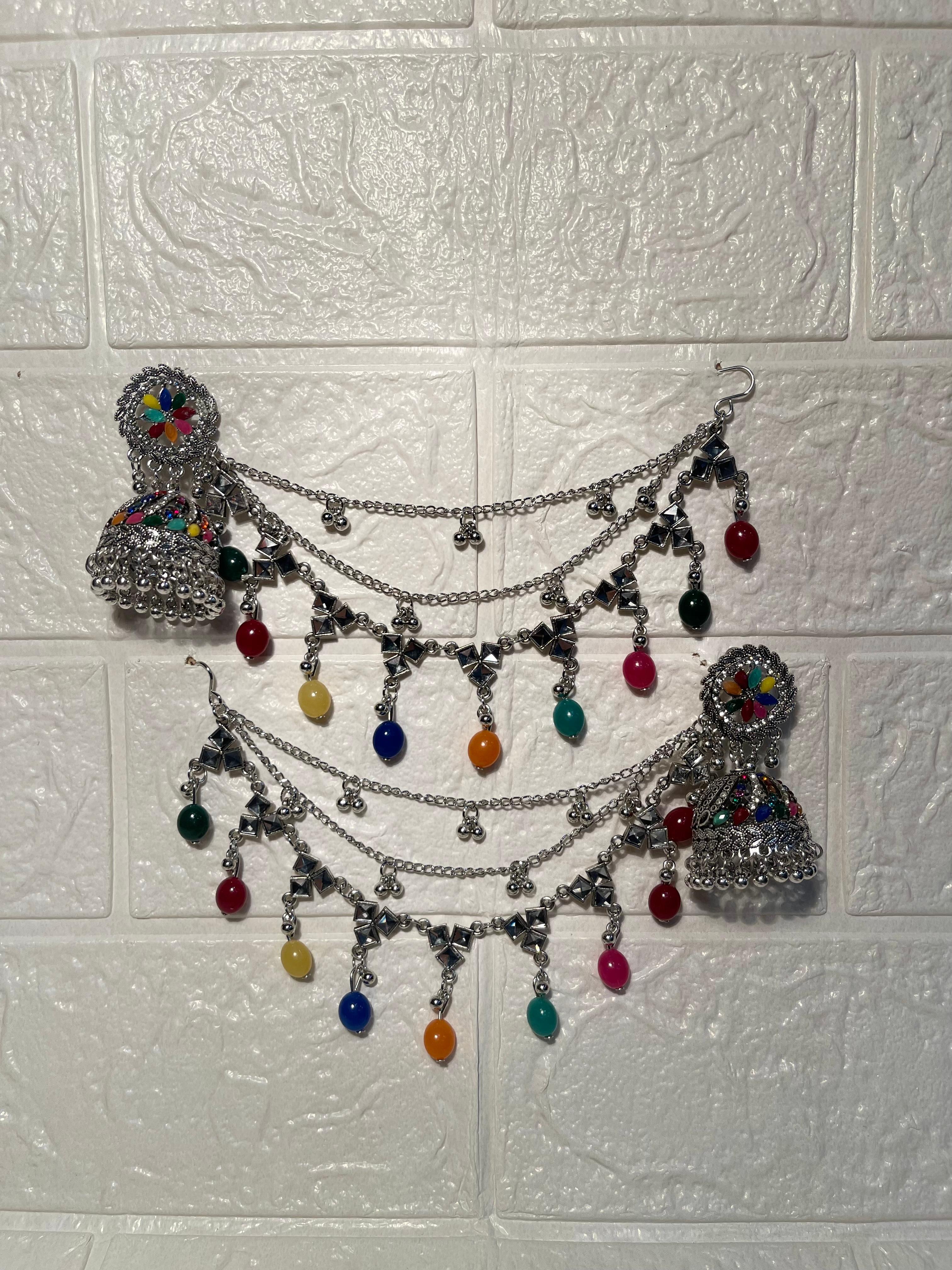 Gol phool triple saharay multi beads(Sheharbano)