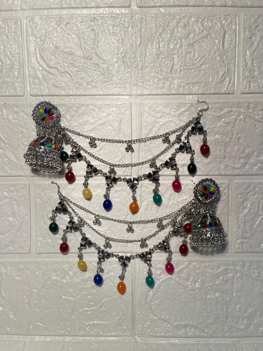 Gol phool triple saharay multi beads(Sheharbano)