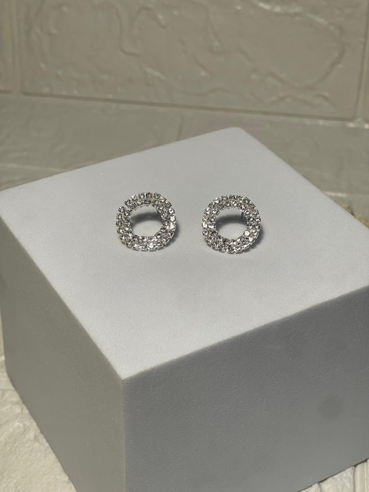 Circle silver Earrings (Zartabbano)