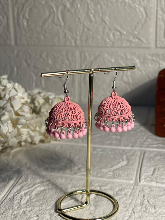 Matt Jhumka pink- (Zartabbano)