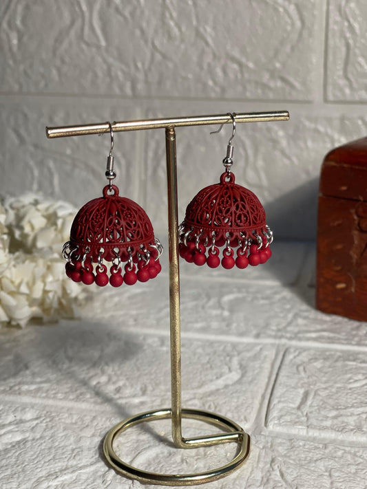 Matt Jhumka maroon- (Zartabbano)