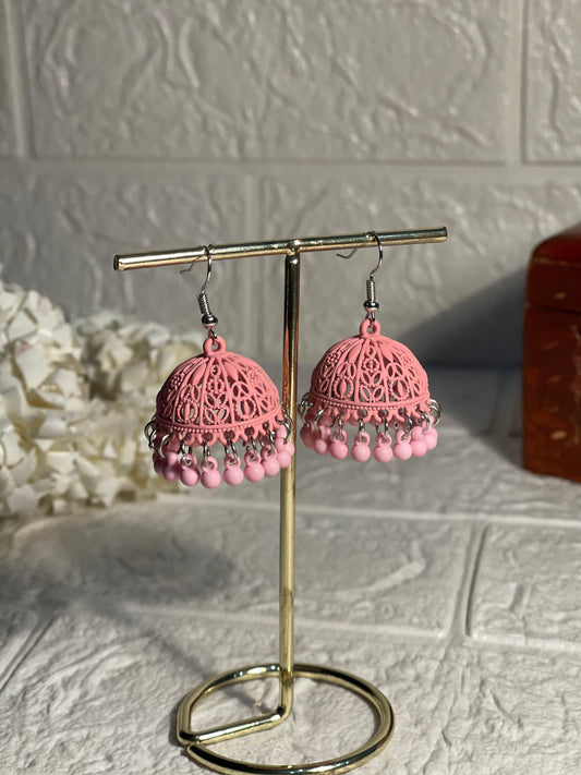 Matt Jhumka pink- (Zartabbano)
