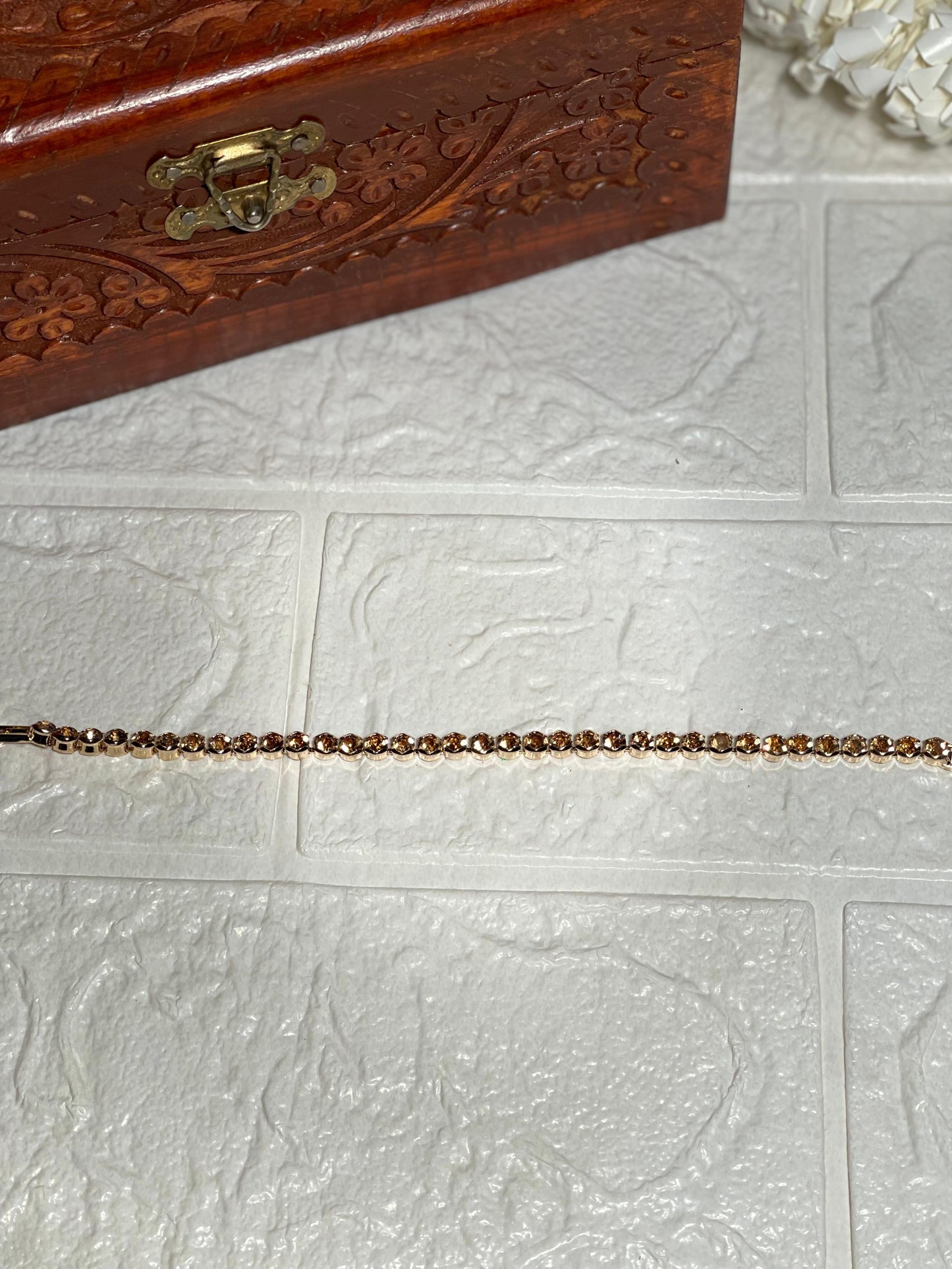 Beaded Prism bracelet-copper(Mahnoorbano)