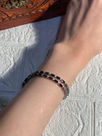 Double Gem bracelet black (Mahnoorbano)