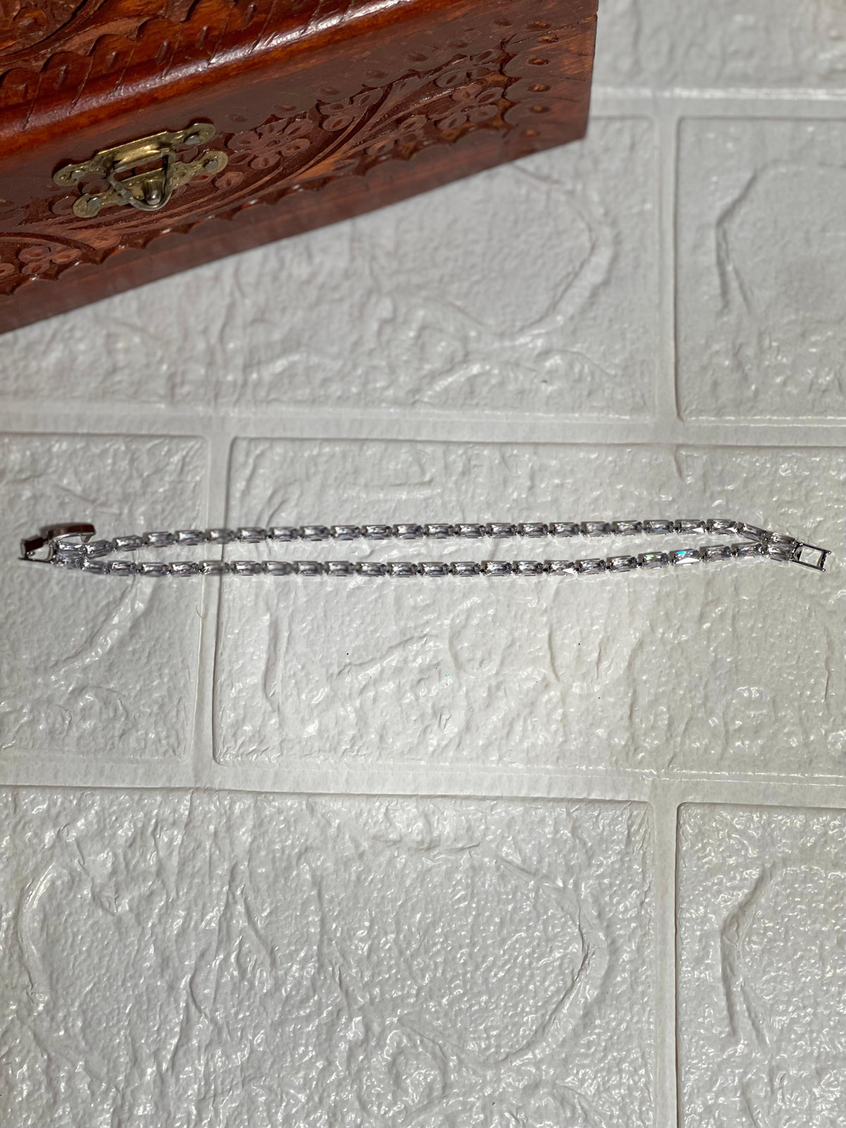 Double Gem bracelet clear (Mahnoorbano)