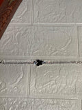 butterfly bracelet black and silver(Mahnoorbano)