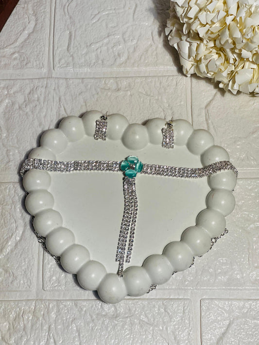 Turquoise Flower Set (Mahnoorbano)