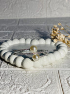 Pearl bracelet kids silver(Mahnoorbano)