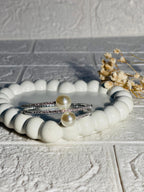 Pearl bracelet kids silver(Mahnoorbano)