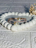 Pearl bracelet kids rose gold (Mahnoorbano)