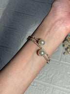 Pearl bracelet kids silver(Mahnoorbano)