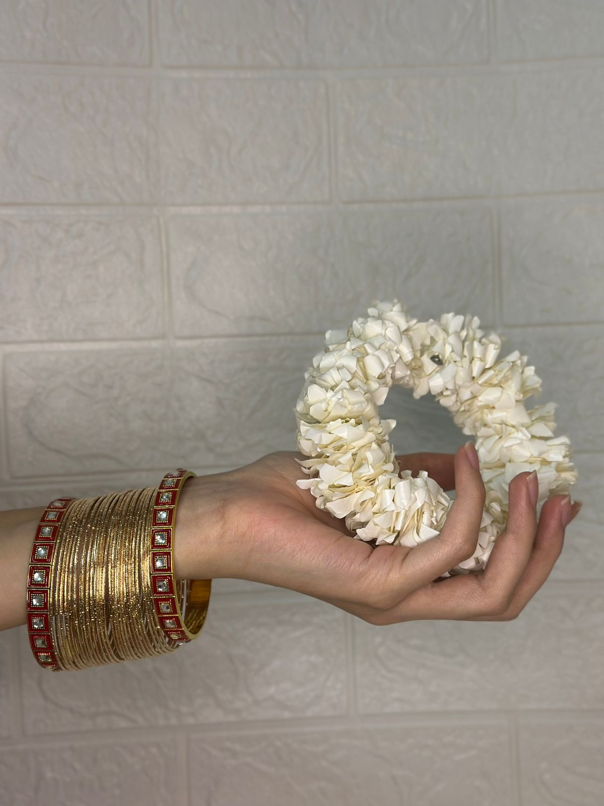 Ruby glow bangle set