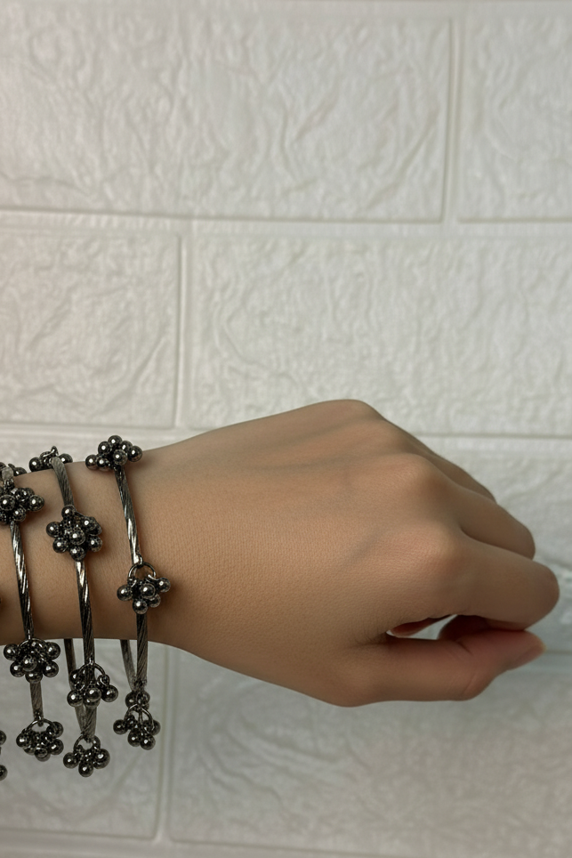 Viral Ghungroo bangles Charcoal