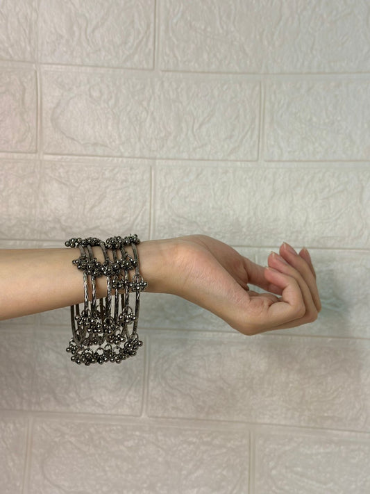 Viral Ghungroo bangles Charcoal bundle