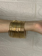 Gold Bangles steel (35 Pieces)