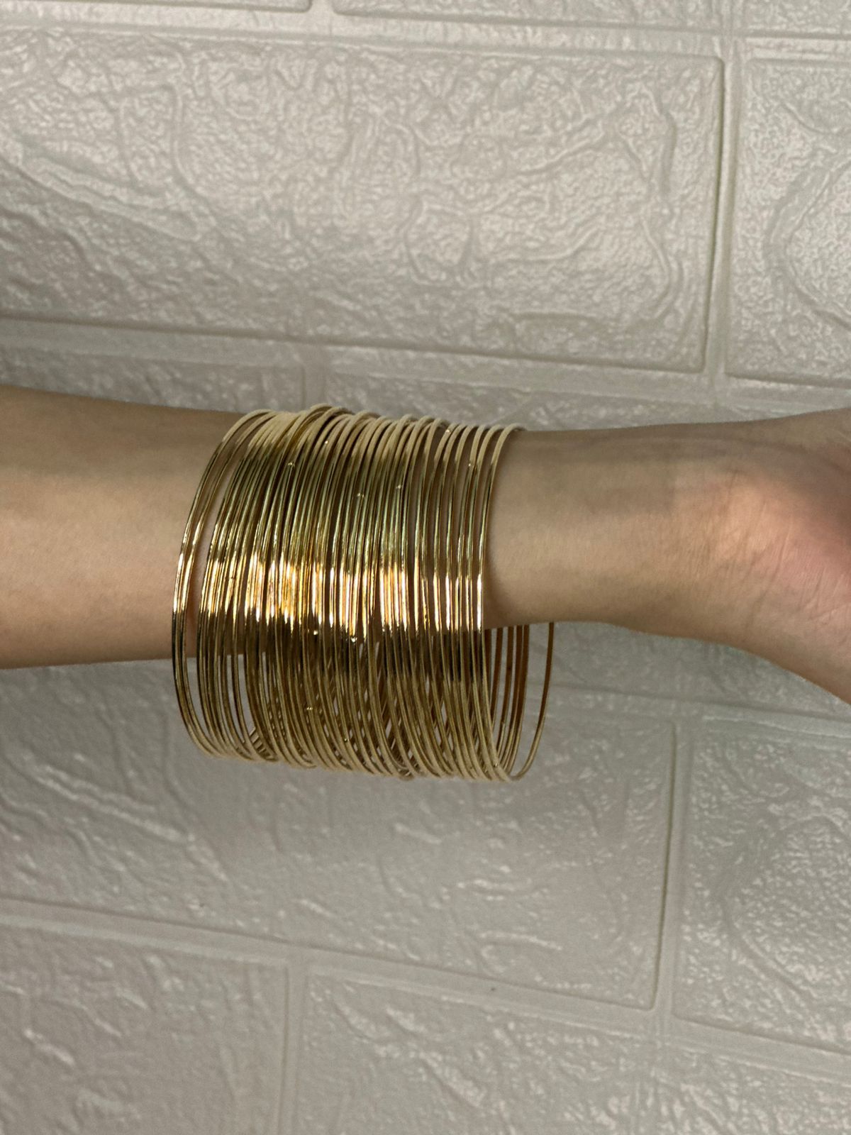 Gold Bangles steel (35 Pieces)