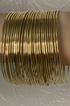 Gold Bangles steel (35 Pieces)