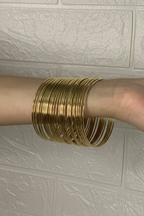Gold Bangles steel (35 Pieces)