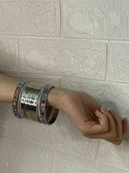 silver bangles with karray