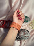 Basant bangles- 12 bangles light orange