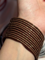 Basant bangles- 12 bangles brown