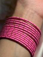 Basant bangles- 12 bangles pink