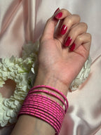 Basant bangles- 12 bangles pink