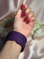 Basant bangles 12 - purple