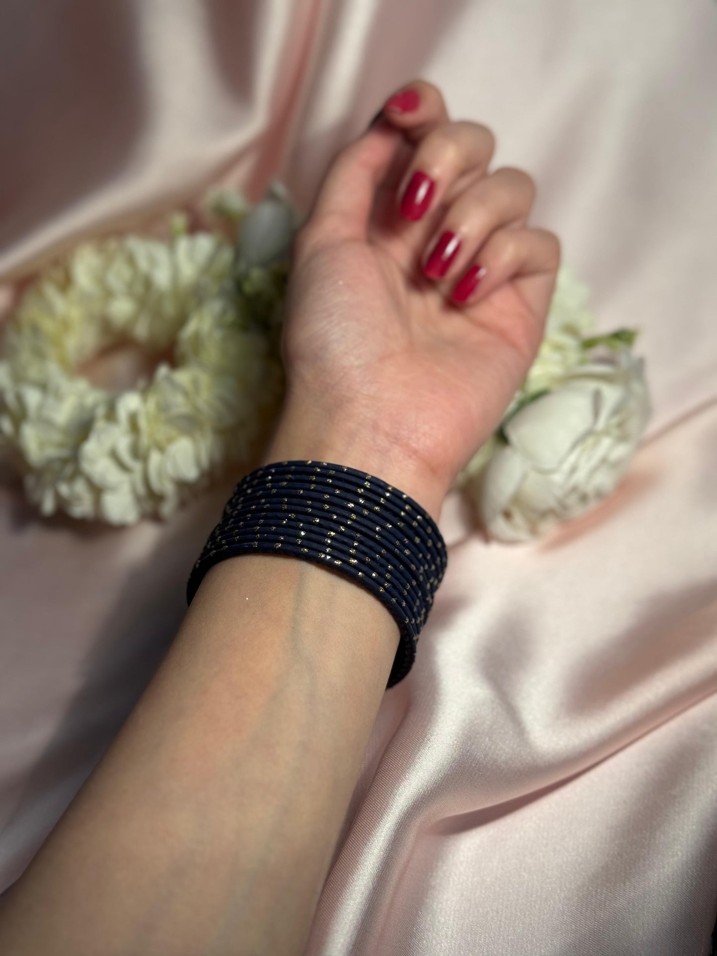 Basant bangles 12 -Dark blue