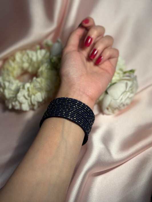 Basant bangles 12 -Dark blue