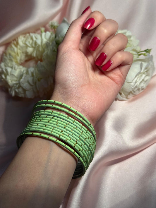 Basant bangles 12 -green