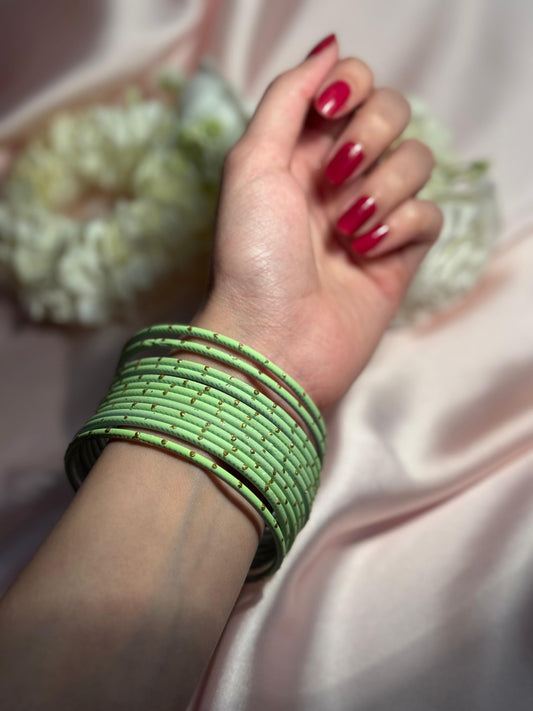 Basant bangles 12 -green