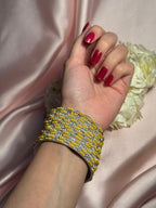 Neha Bangles (Yellow and silver )