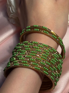 Neha Bangles (green gold)