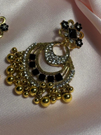 Malika Chand Kundan - black and gold -(Noor-Bano-Collection)