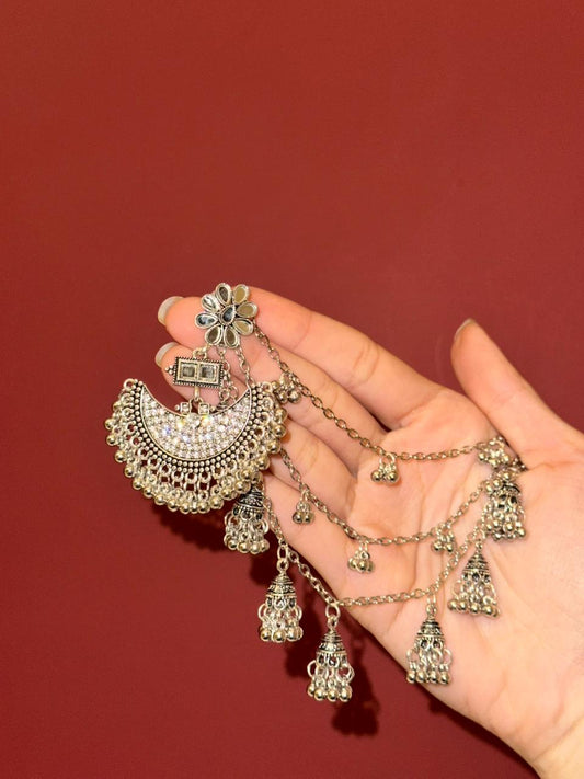 half moon earrings with saharay