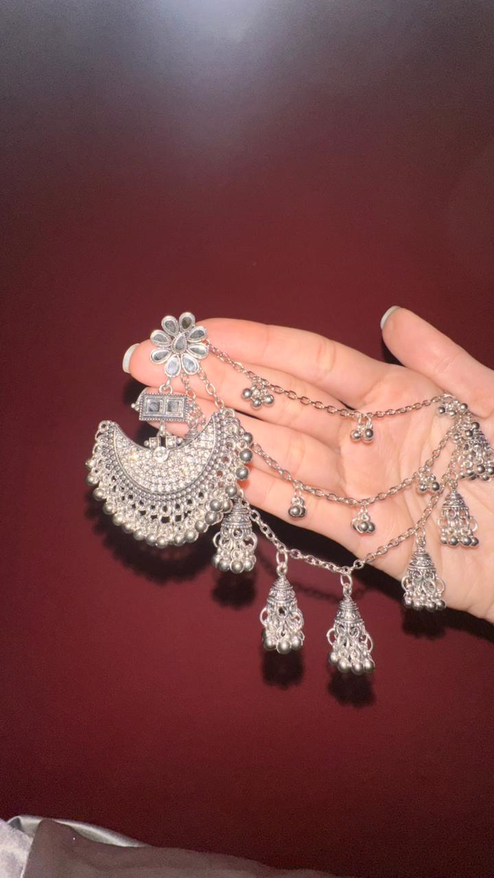 half moon earrings with saharay