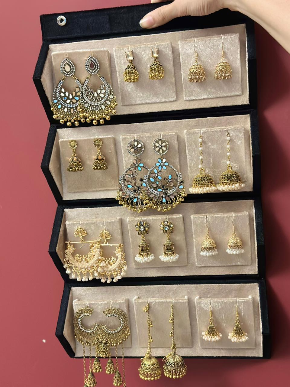Gold Jhumka Box