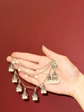 Floral cage with silver saharay