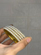 pearl bangles set of 4