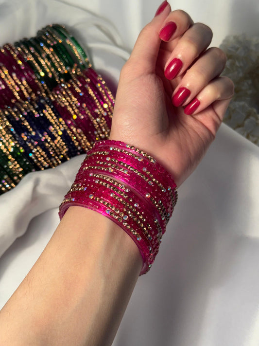 Raindrop bangles-pink